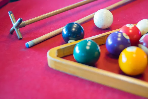 Snooker Balls Snooker Table — Stock Photo, Image