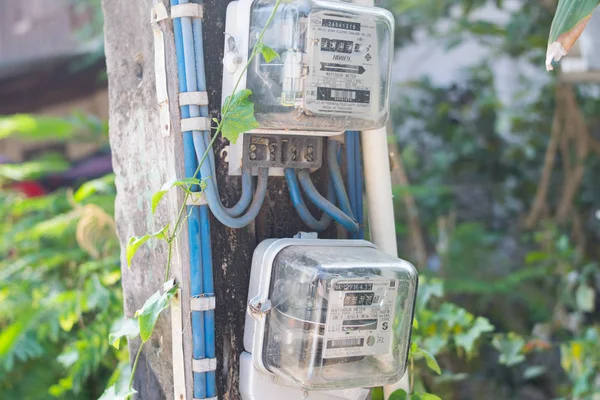 Contadores Elétricos Pólo Livre — Fotografia de Stock
