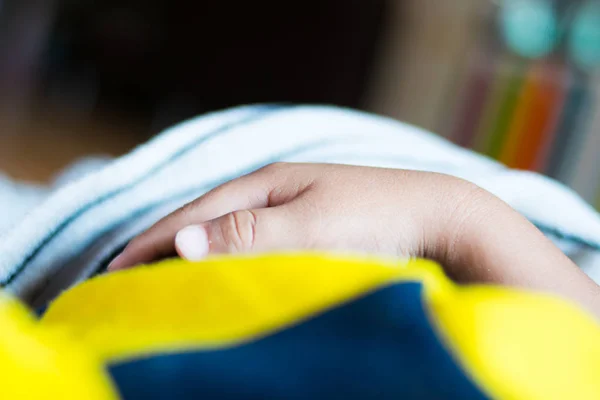 Closeup Hand Sleeping Baby — Stock Photo, Image