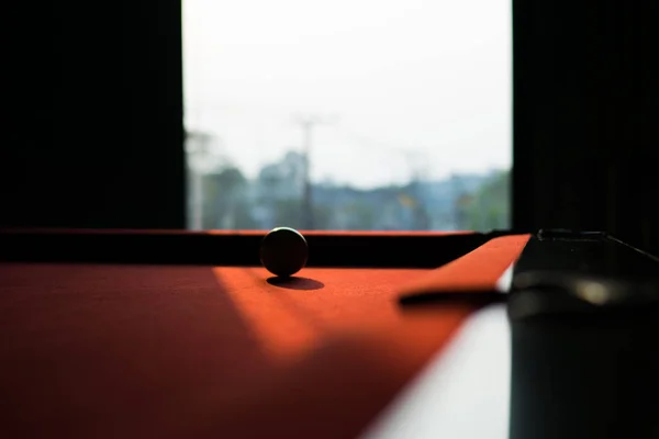 White Ball Empty Snooker Table — Stock Photo, Image