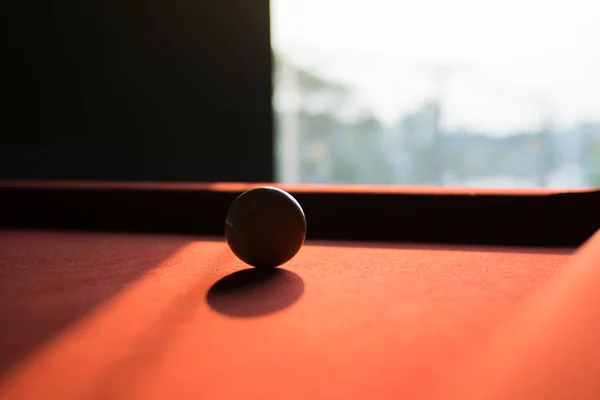Bola Branca Mesa Snooker Vazia — Fotografia de Stock