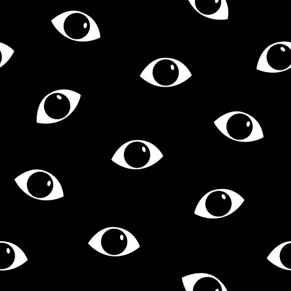 Бесшовные обои рисунок глаза / фон — стоковый вектор