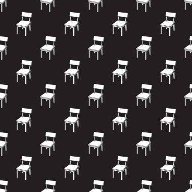Sandalye vektör Dikişsiz desen duvar kağıdı arka plan