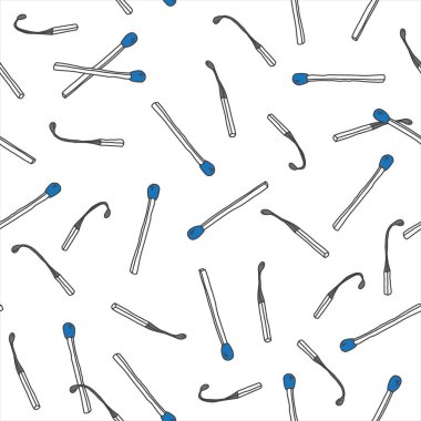 Maç sopa Dikişsiz desen mavi kafa arka planına duvar kağıdı