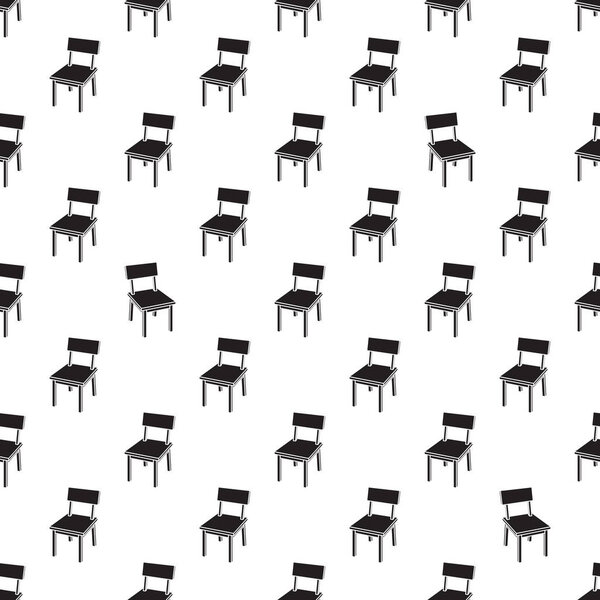 Chair Vector Seamless Pattern White wallpaper background