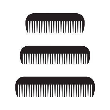Tarak saç Kuaför vektör çizim simgesini logosu
