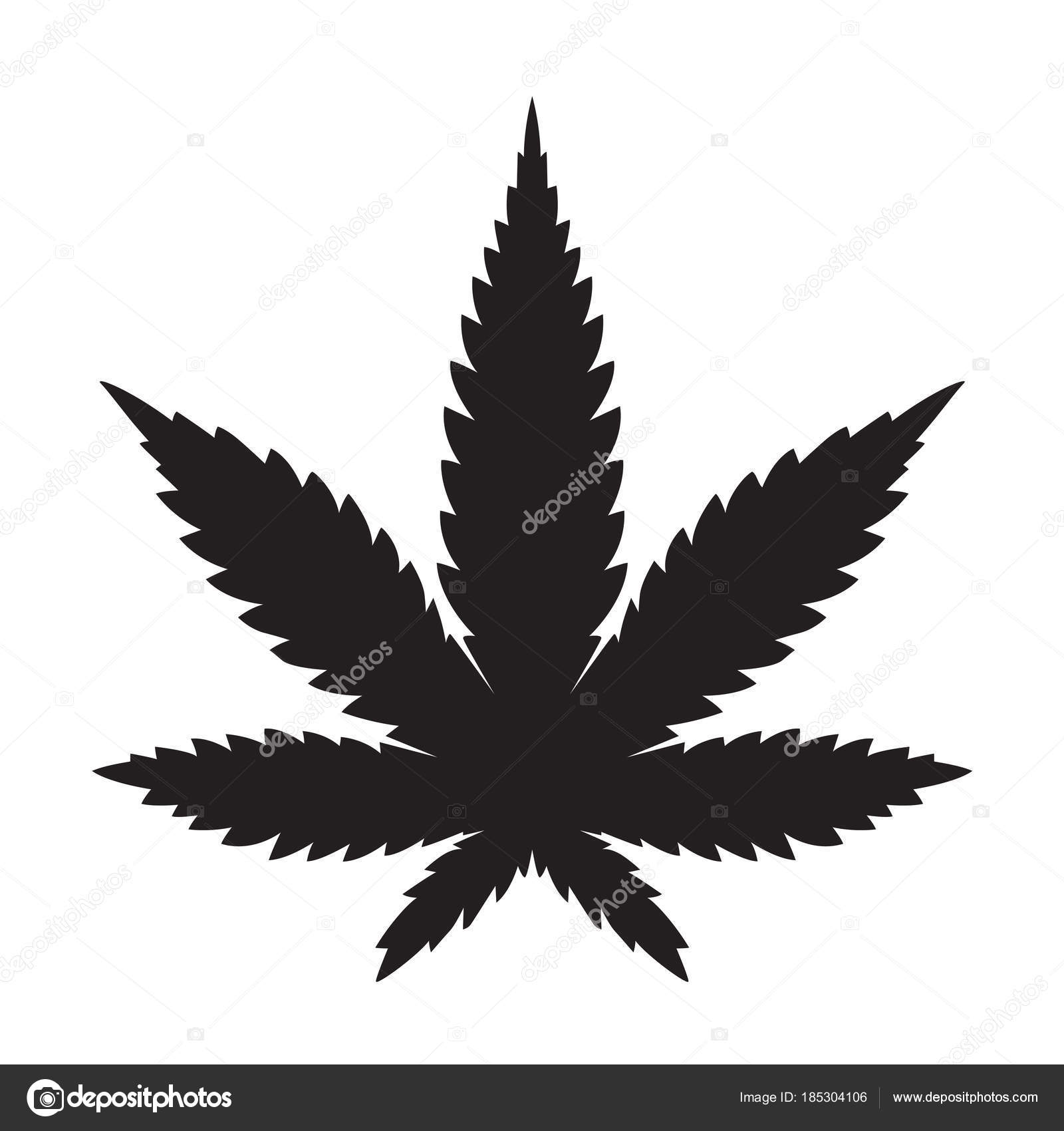 Weed Marijuana Cannabis Leaf Vector Icon Logo Illustration ...