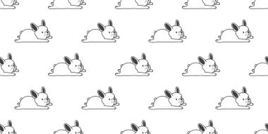 Fransız buldozer Dikişsiz desen vektör köpek uyku doodle duvar kağıdı arka plan