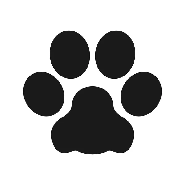 Cane Zampa Bulldog Vettoriale Icona Illustrazione Grafica Cartone Animato Sfondo — Vettoriale Stock