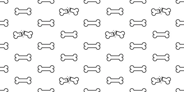Kostní Vzor Bezešvé Pes Kosti Vektor Samostatný Tapety Pozadí — Stockový vektor