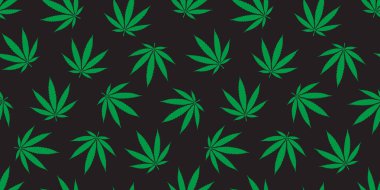 Duvar kağıdı arka plan yeşil ot seamless modeli esrar esrar yaprak izole