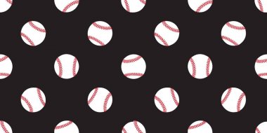 Beyzbol seamless modeli softball vektör izole illüstrasyon duvar kağıdı arka plan kutsal kişilerin resmi siyah
