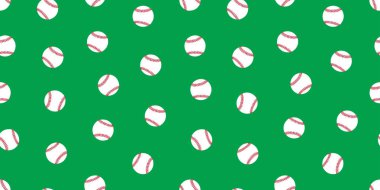 Beyzbol seamless modeli softball vektör izole illüstrasyon duvar kağıdı arka plan kutsal kişilerin resmi yeşil