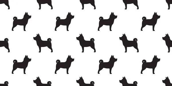 Cão Sem Costura Padrão Francês Bulldog Pug Vetor Cão Raça —  Vetores de Stock