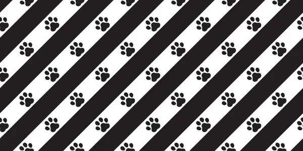 dog paw seamless pattern footprint vector stripes french bulldog icon scarf isolated cartoon repeat wallpaper tile background illustration doodle design