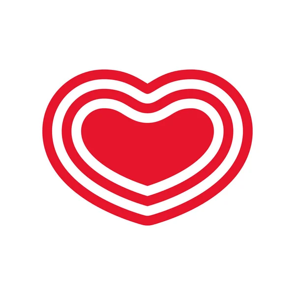 Corazón Vector Valentín Icono Logotipo Símbolo Dibujos Animados Carácter Ilustración — Vector de stock