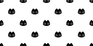 kedi pürüzsüz desenli kedi yavrusu miyav eşarp yalıtılmış arka plan kiremit duvar kağıdı karikatür çizim çizimi tasarımı