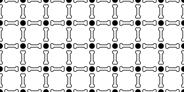 Кость Собаки Бесшовный Вектор Шаблон Французский Бульдог Ручной Горошек Горошек — стоковый вектор