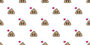 Kaka desensiz kalp vektör ikonu eşarp izole köpek yavrusu Duvar kâğıdı döşeme arkaplan çizim tasarımı