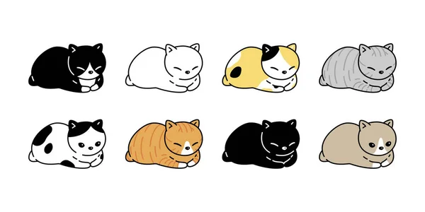 Cat Vector Kitten Calico Icon Logo Symbol Pet Animal Cartoon — 스톡 벡터