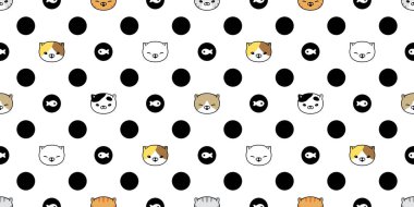 kedi desensiz kedi yavrusu, yavru kedi, yavru baş, polka nokta, eşarp izole, arka plan, duvar kâğıdı, karalama, karalama, çizim tasarımı.