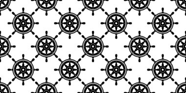 Dümdüz desenli halat taşıyıcı gemi korsan denizcilik denizi tekrar duvar kağıdı eşarbı izole edilmiş karo çizim tasarımı