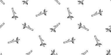 Ahşap dalsız desen karalama yaprağı Duvar kağıdı karo çizim tasarımı tekrarla