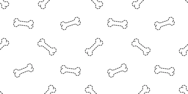 Dog Bone Seamless Pattern Vector French Bulldog Pet Food Halloween — Stock Vector