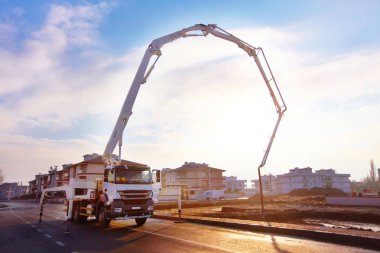 Makine çalışma pompalama beton
