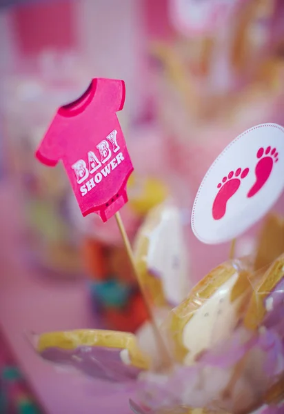 Candy bar részlet a lányok születésnapi — Stock Fotó