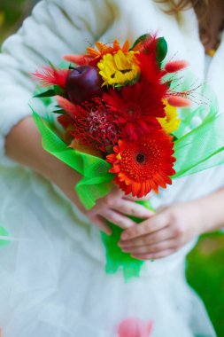 Çok nadir stil kavramı gelin buketi sonbahar eğilim