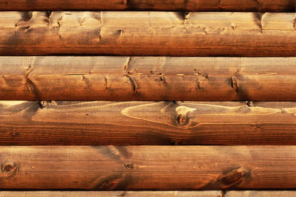 Textura de parede de madeira de troncos de forma redonda — Fotografia de Stock