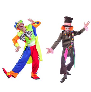 İzole iki resim kolaj: gülen, yakın çekim portre bir