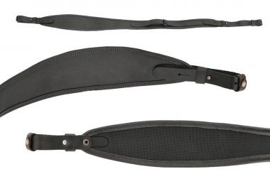 Üç görünüm av tüfeği sling, yakın çekim