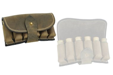 Avcı tüfek cephane cephane kemerleri ve fişekler