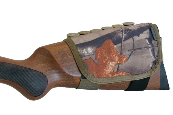 Rifle Buttstock Cartridge Holder — Stock Photo, Image
