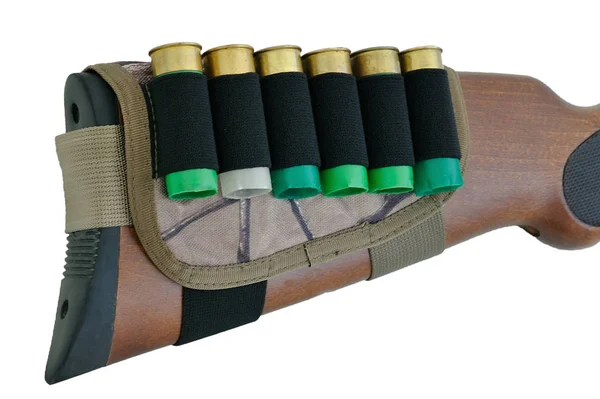 Rifle Buttstock Cartridge Holder — Stock Photo, Image