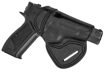 Tabanca ile deri tabanca kılıfı kalıplı. İzole