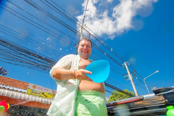 Koh Samui, Tailandia - 13 de abril de 2018: Songkran Party - the Thai — Foto de Stock