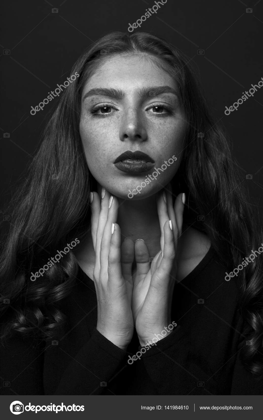 girl dressed in black