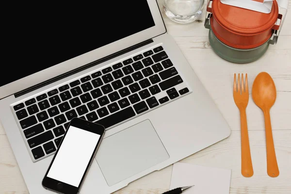 Pausa para el almuerzo del freelancer — Foto de Stock