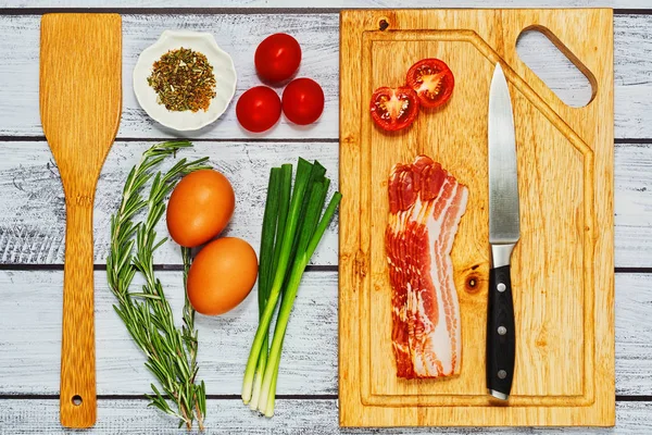 Ham maddeler kavramı yemek Fried Yumurta