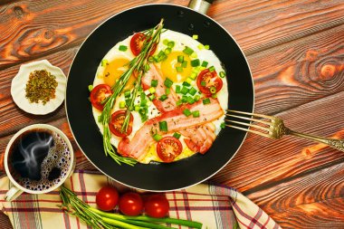 Kırsal kahvaltı konsepti