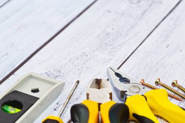 Yakın çekim yakalanan inşaat araçları seti