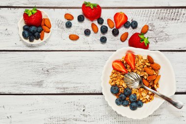 Granola kahvaltı fo sağlıklı yaşam fikir