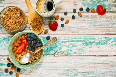 Sağlıklı Diyet kahvaltı yemeye hazır