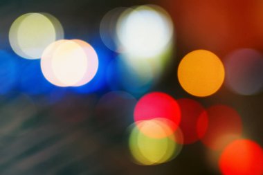 Işıklar bokeh teknik arka planda