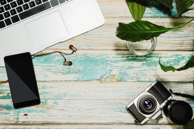 Hippi tarzı office çalışma yeri kavramı