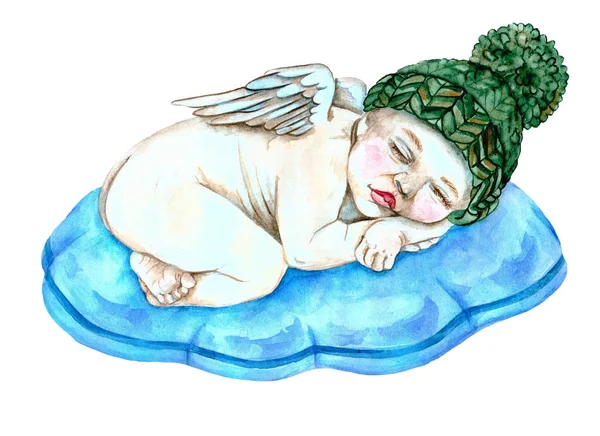 Śpiące dziecko Anioł — Zdjęcie stockowe