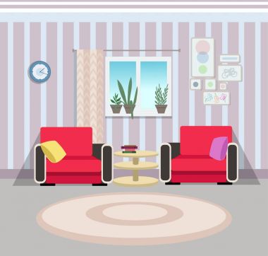 misafir odası iç gösterimi soyut r